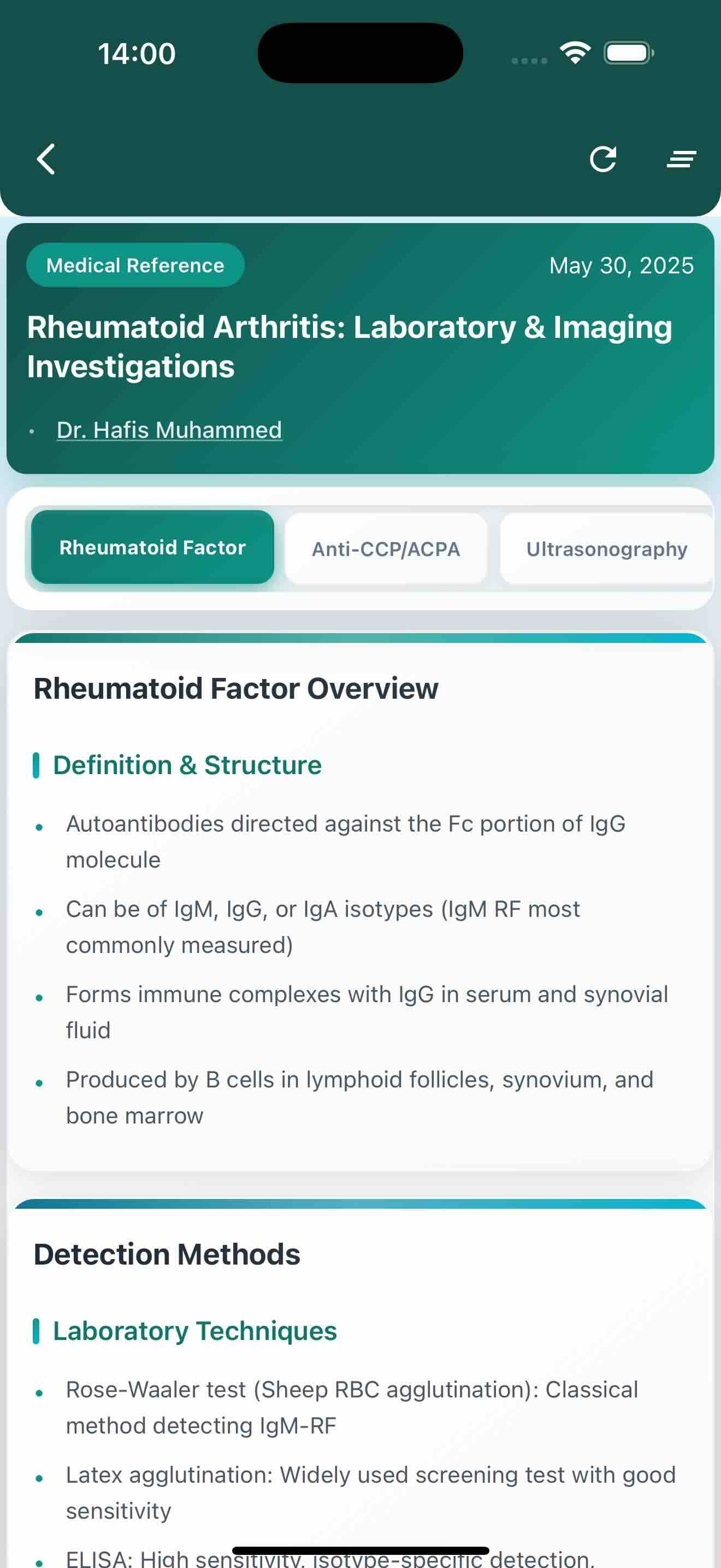 RheumEd Classification Criteria
